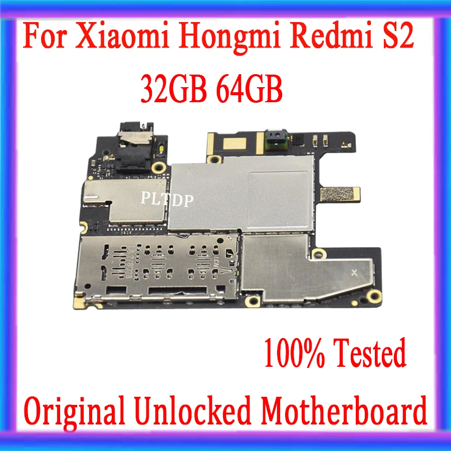 Материнская плата для Xiaomi Hongmi S2 Redmi 32 Гб 64 оригинальная разблокированная с чипами