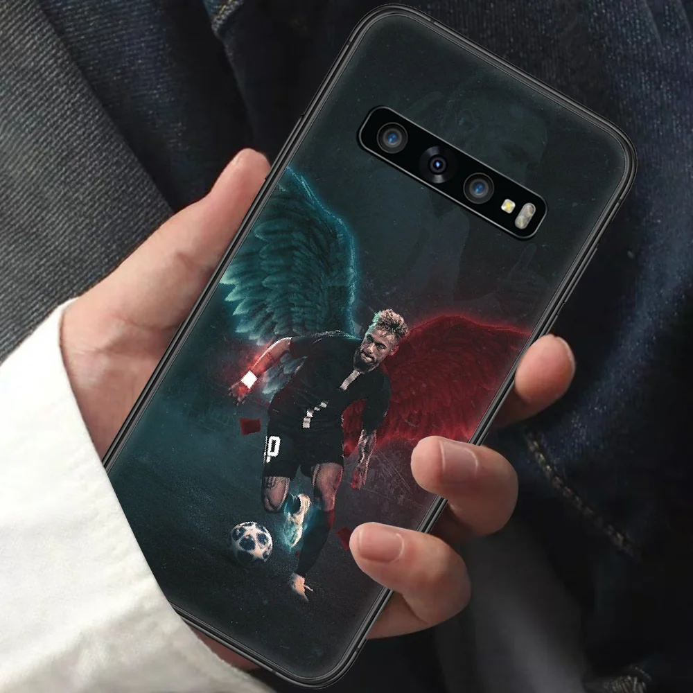 

Neymar JR Brazil Football Phone Case for Samsung Galaxy Note S 6 7 8 9 10 E 20 Ultra Edge Plus black Cover Trend Back Luxury