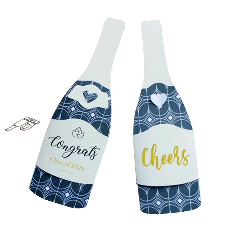 

New Design Wine Bottle Metal Cutting Dies DIY Scrapbooking Embossing Paper Cards Stencil