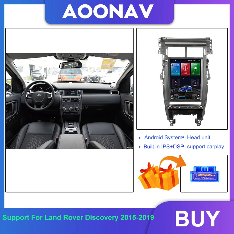 

Автомагнитола для Land Rover Discovery 2015-2019, вертикальный экран, GPS-навигация, Авторадио, 128 ГГц, система Android, мультимедийный плеер