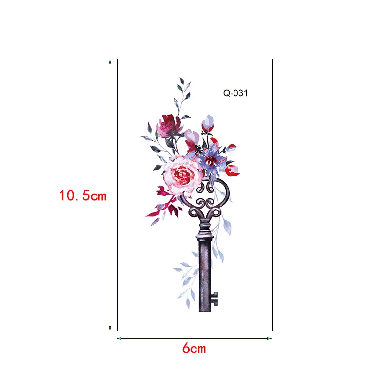 Временная татуировка-наклейка маленькая фотография наклейка для ключа улицы