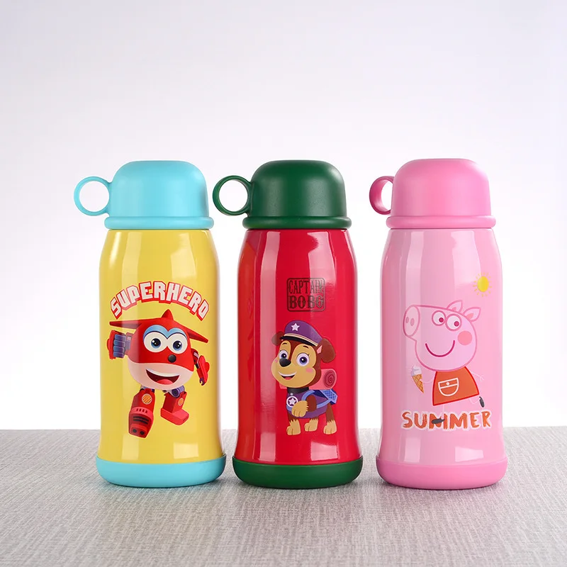 Бутылка для воды 550 мл мультяшная бутылка с двумя стенками из нержавеющей стали