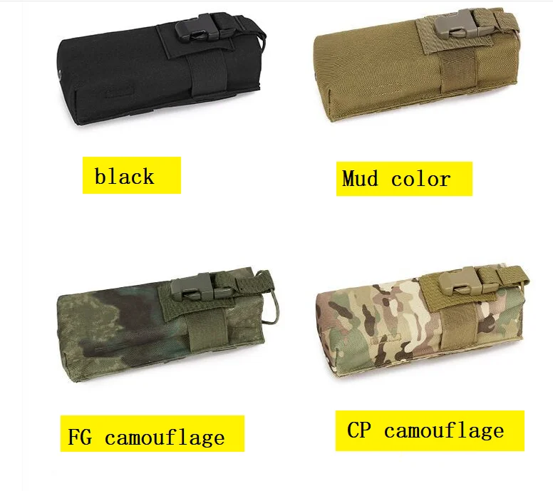 Outdoor multifunctional water bottle bagMultifunctional Molle tactical walkie talkie bagOutdoor sports camouflage accessory bag