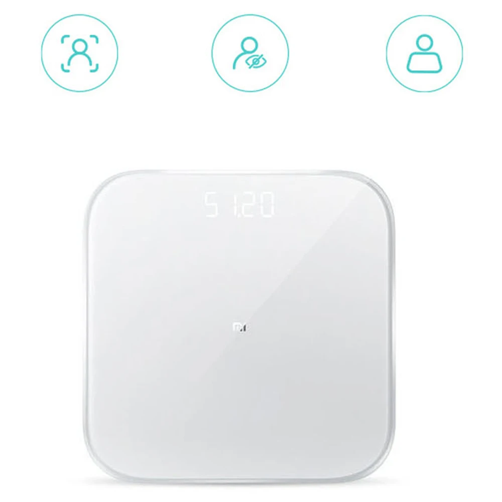 Оригинальные смарт-весы Xiaomi, 2, баланс здоровья, Bluetooth 5,0, цифровые весы, Поддержка Android 4,3, iOS 9, приложение Mifit