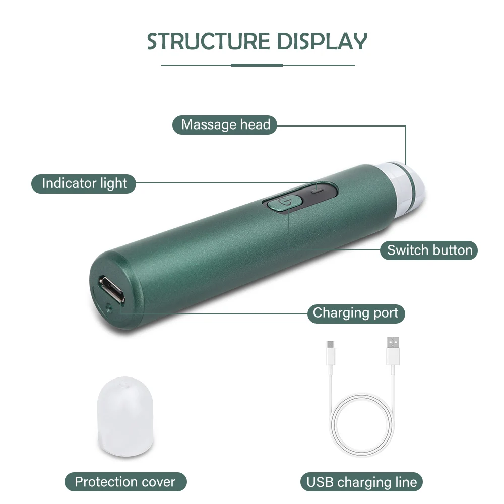 Массажер для глаз с подогревом вибрирующий массажер лица устройство со