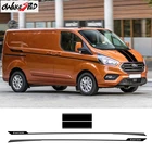 3 шт.лот для Ford Tourneo под заказ Автомобильный спортивный капот полосы Декор наклейки авто дверь Талия линия стикер аксессуары виниловая наклейка