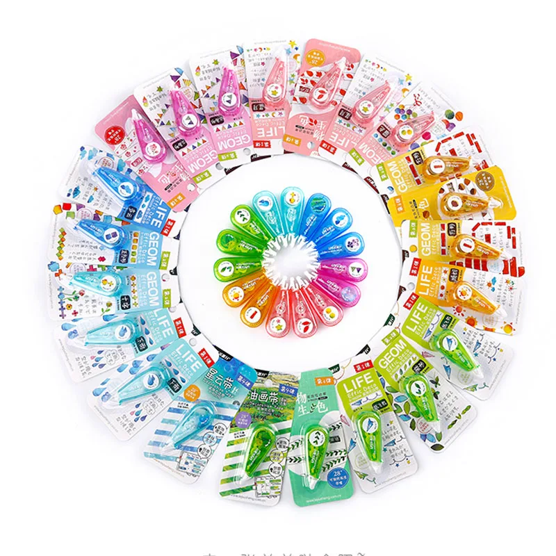 

2022 Flower Plant Weather Press Type Decorative Correction Tape Scrapbooking Diary Stationery School Supply Work