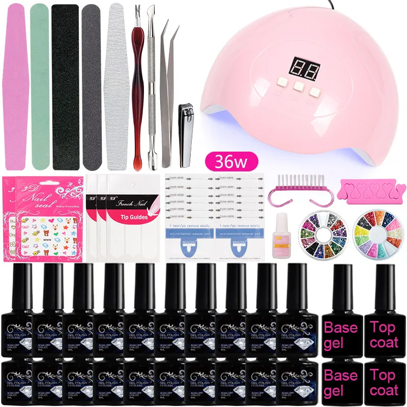 A3 маникюрный набор профессиональный Гель лак для ногтей цветов акриловый с УФ