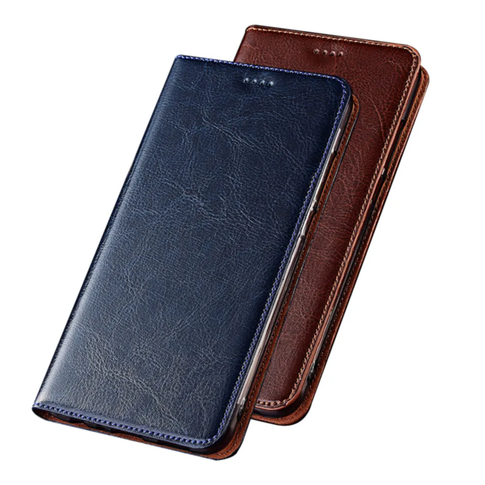 

Crazy Horse Genuine Leather Magnetic Phone Case For Huawei Honor V30 Pro/Honor V30/Huawei Honor V20 Flip Cover With Card Slot