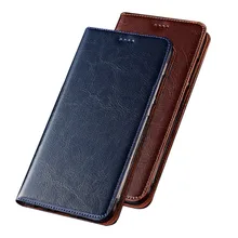 Crazy Horse Genuine Leather Magnetic Phone Case For OPPO Realme XT Phone Bag For OPPO Realme X Flip Cover With Card Slot Capa