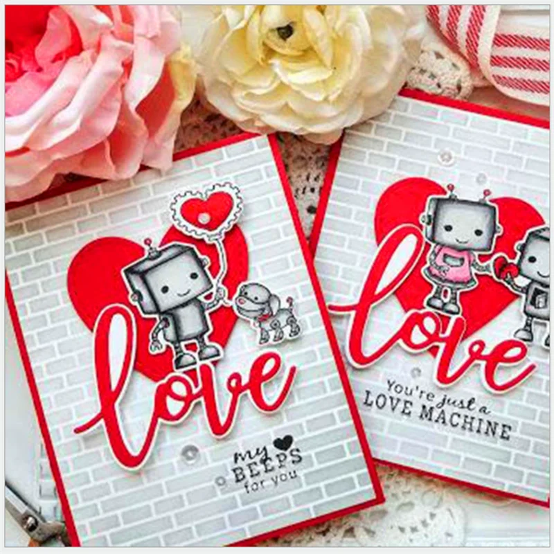 Металлические штампы и набор штампов для рукоделия скрапбукинга тиснения любовь