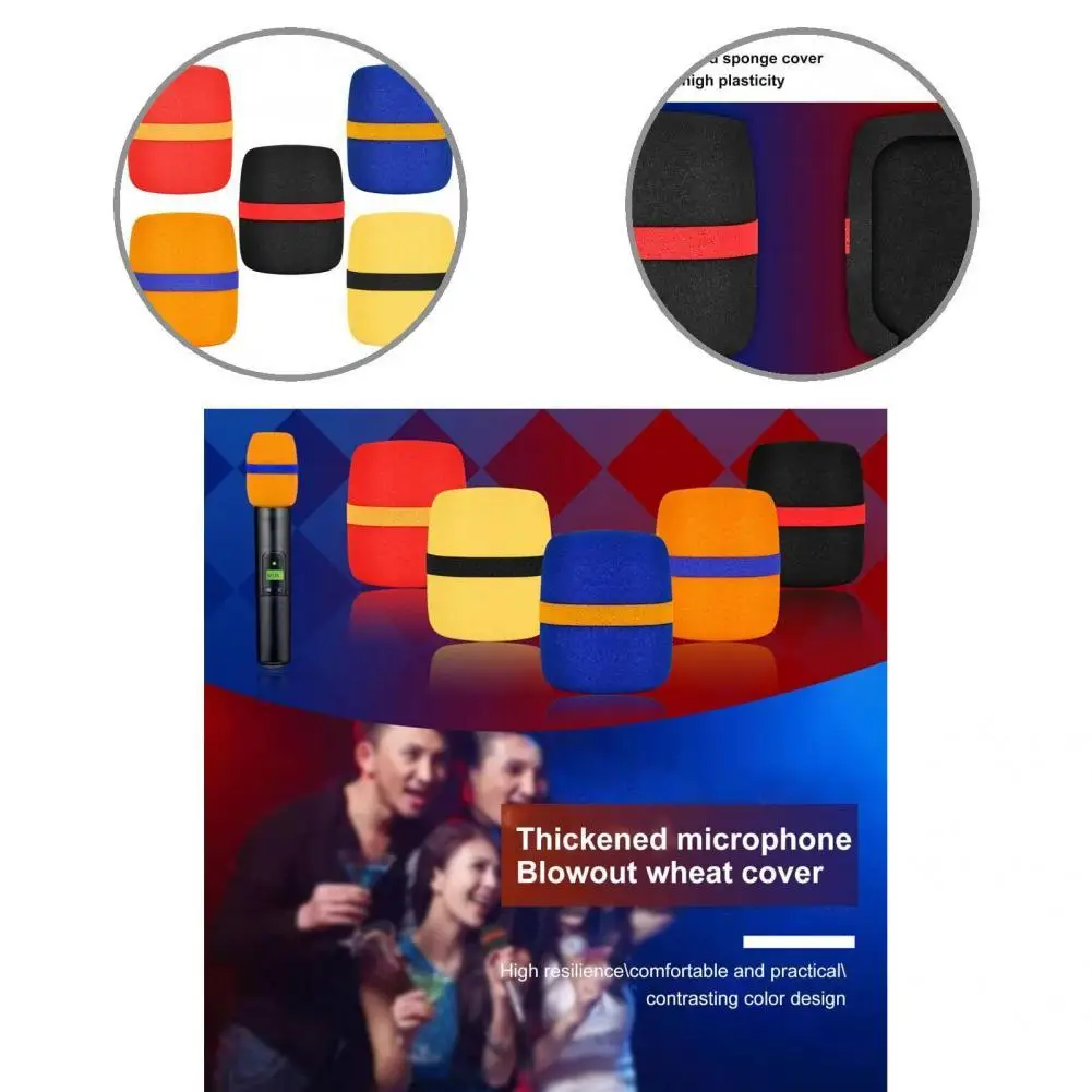 

5 шт./компл. полезный пылезащитный эластичный чехол для микрофона на лобовое стекло с защитой от распыления