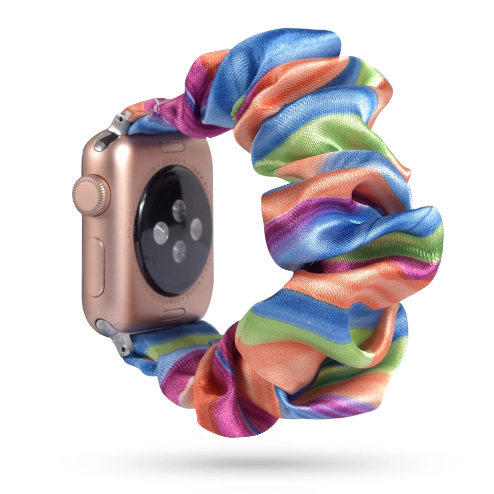 Растягивающийся эластичный ремешок для часов Apple Watch 38 мм/40 мм 42 мм/44 мм Повседневный женский браслет для девочек для iwatch - Цвет ремешка: 60