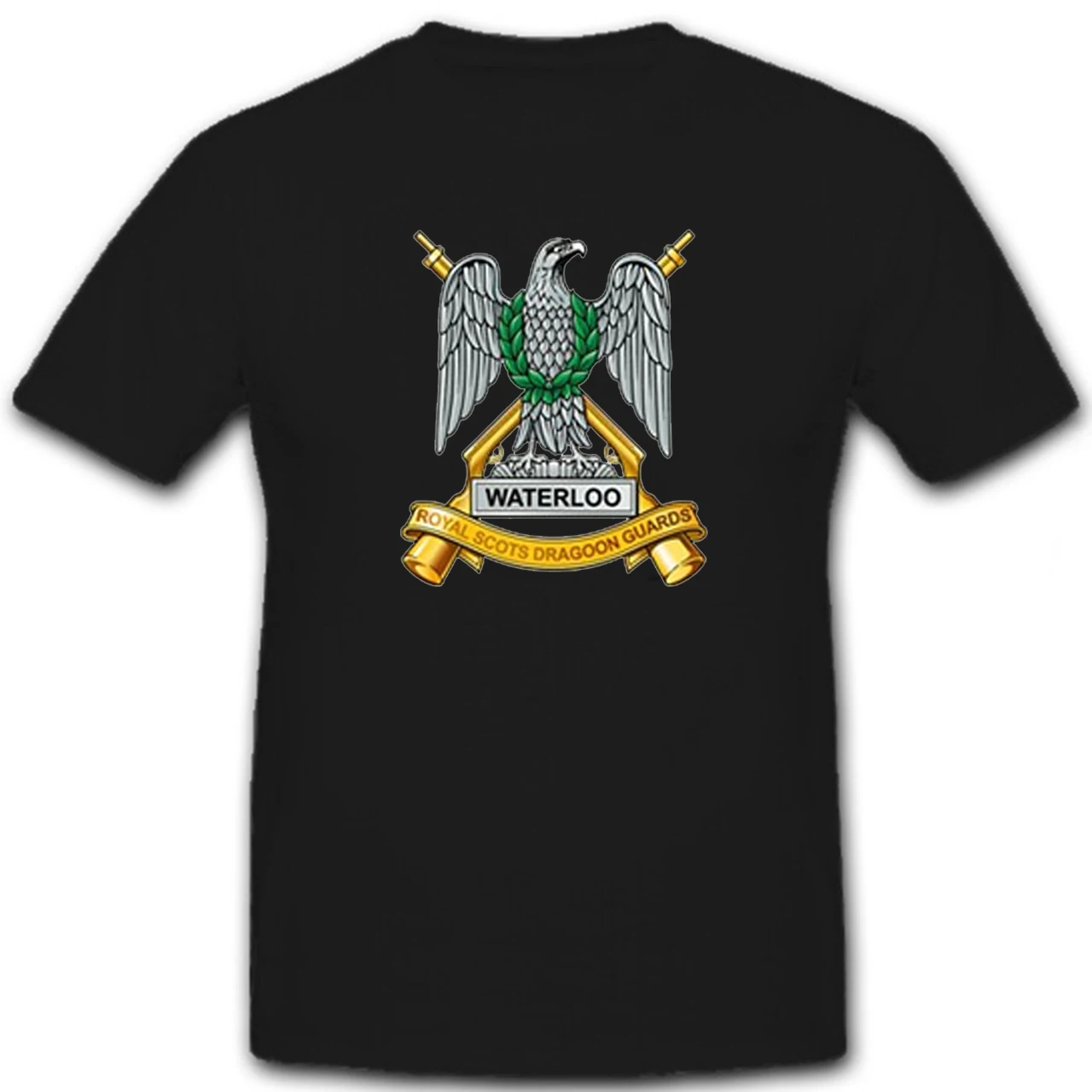 

British Army Cavalry Regiment Waterloo Royal Scots Dragon Guards T-Shirt. Summer Cotton O-Neck Short Sleeve Mens T Shirt New
