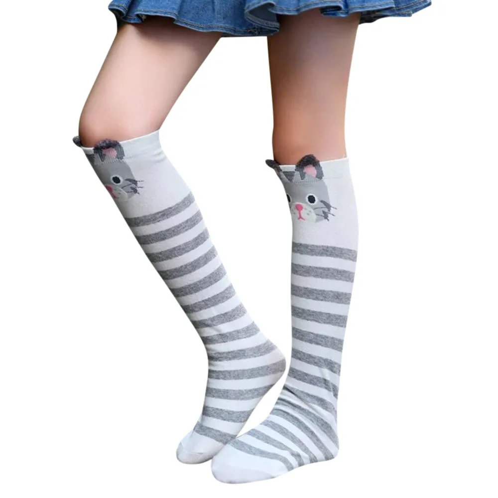 Детские носки Хлопковые гольфы с милым рисунком лисы одежда для детей чулки без