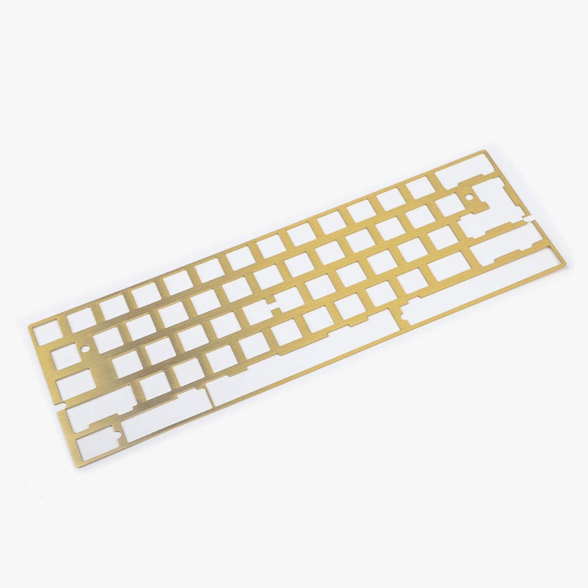 60% 61 64 Minila Universal Aluminum Brass Steel Positioning Board Plate For DZ60 GH60 XD64 Bface YD64MQ DIY Mechanical Keyboard computer keypad