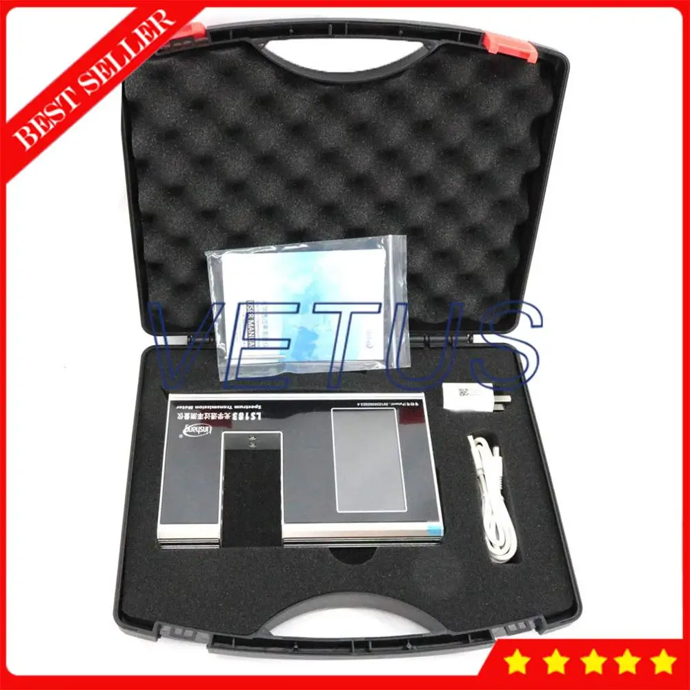 LS183 портативный измеритель передачи спектра для 3 в 1 Функция UV 365nm IR 940nm свет 380nm 760nm