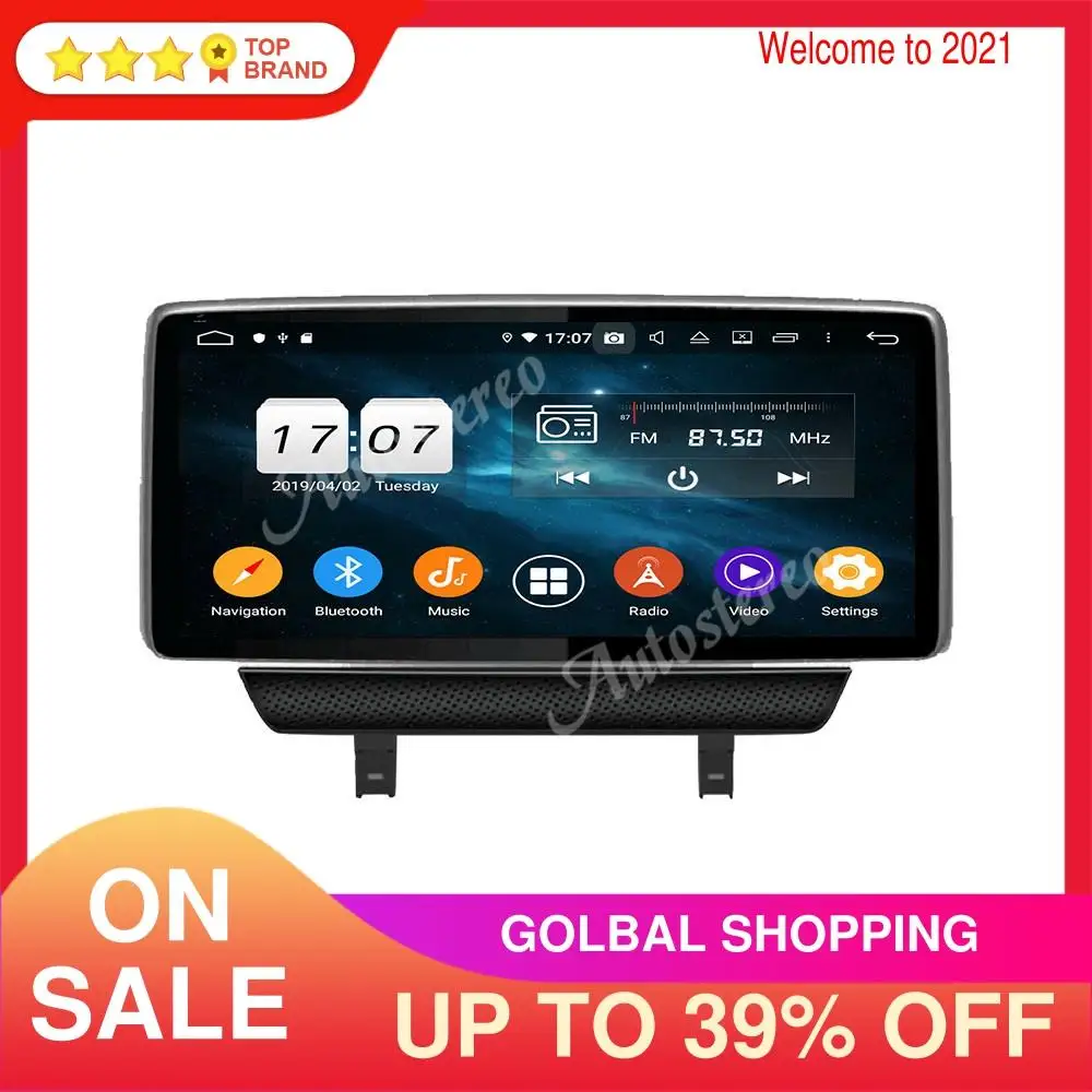 

Автомобильный джойстик для Mazda 2 2014-2019 Android 9,0 4GB Carplay Автомобильный GPS навигатор головное устройство мультимедийный плеер радио рекордер стер...