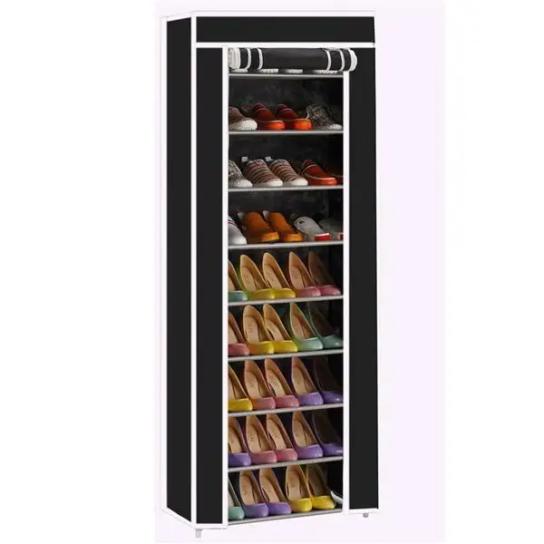 

Non-woven 9 Tier Shoe Rack Shoe Shelf Storage Closet Organizer Cabinet