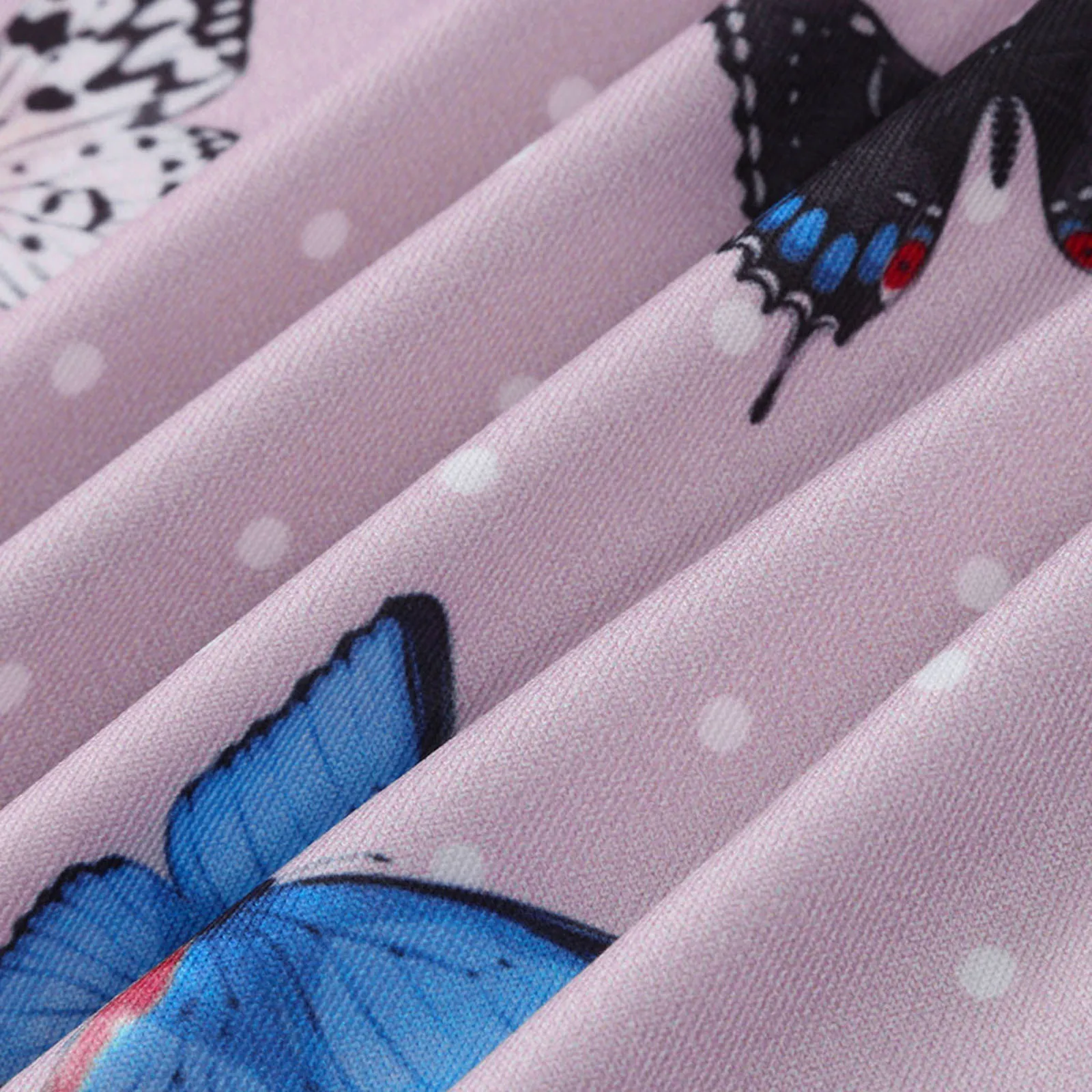 

Women Fashion Butterfly Printing Lounge Short Romper Cotton Long Sleeve Jumpsut Bodysuit Functional Nightwear Women