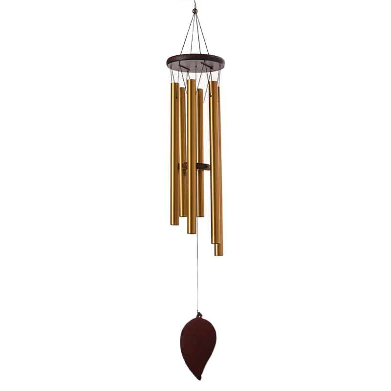 

Leaf Pendant Pine Metal Aluminum Pipe Wind Chime Ornament Vintage Metal Decor H051