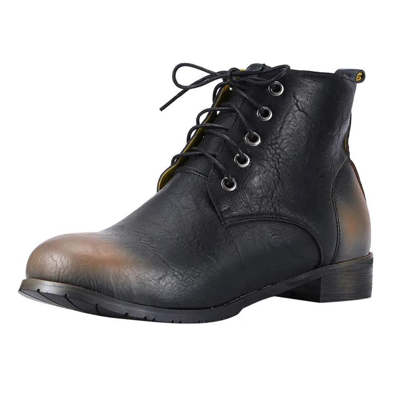 

MoonMeek 2020 new ankle boots for women round toe lace up ladies boots low heels casual autumn winter boots plus size 36-48