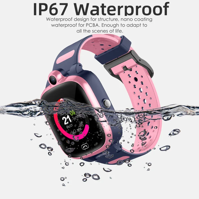 Детские Водонепроницаемые Смарт часы KG85 4G с функцией видеозвонка GPS