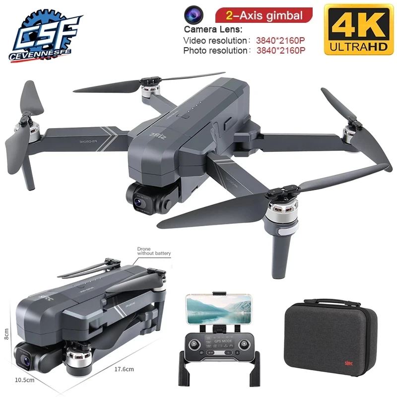 

Квадрокоптер F11 PRO складной, 4K HD, Wi-Fi, GPS квадрокоптер flynova pro flying ball спинер для детей fpv передатчик светящийся вертолетик радиупровляемый верто...