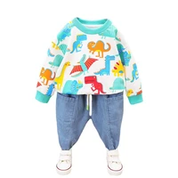 new spring autumn baby boys girls clothes fashion children cartoon t shirt pants 2pcsset toddler casual costume kids tracksuits