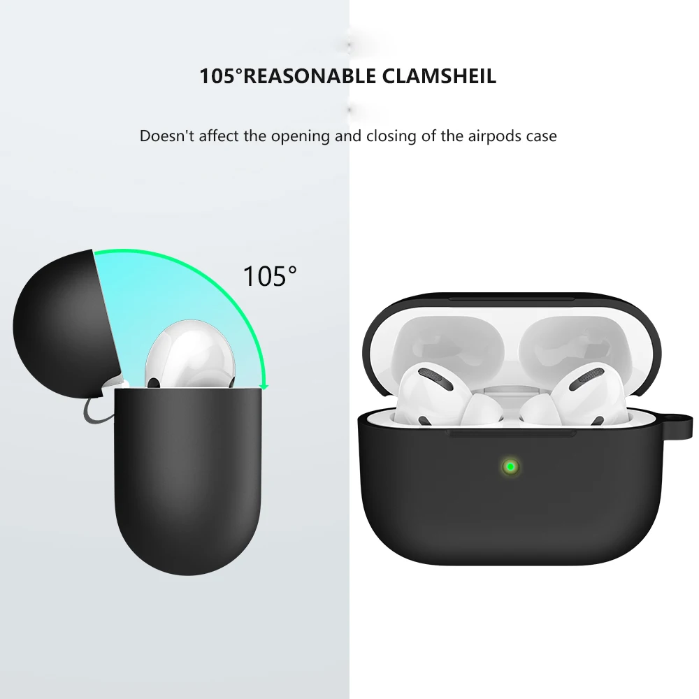 Мини Мягкий силиконовый чехол для Apple Airpods Pro противоударный чехол для Apple гарнитура для AirPods чехол s для Airpods Pro защитный чехол