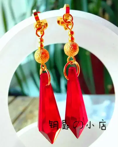 Серьги-клипсы для косплея из аниме сераф конца/Овари нет серафа серьги-клипсы