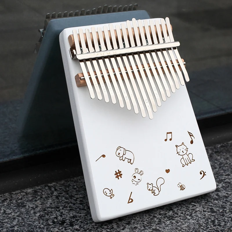 KERUS 17 teclas whit Kalimba pulgar фортепиано изготовленное на деревянной основе