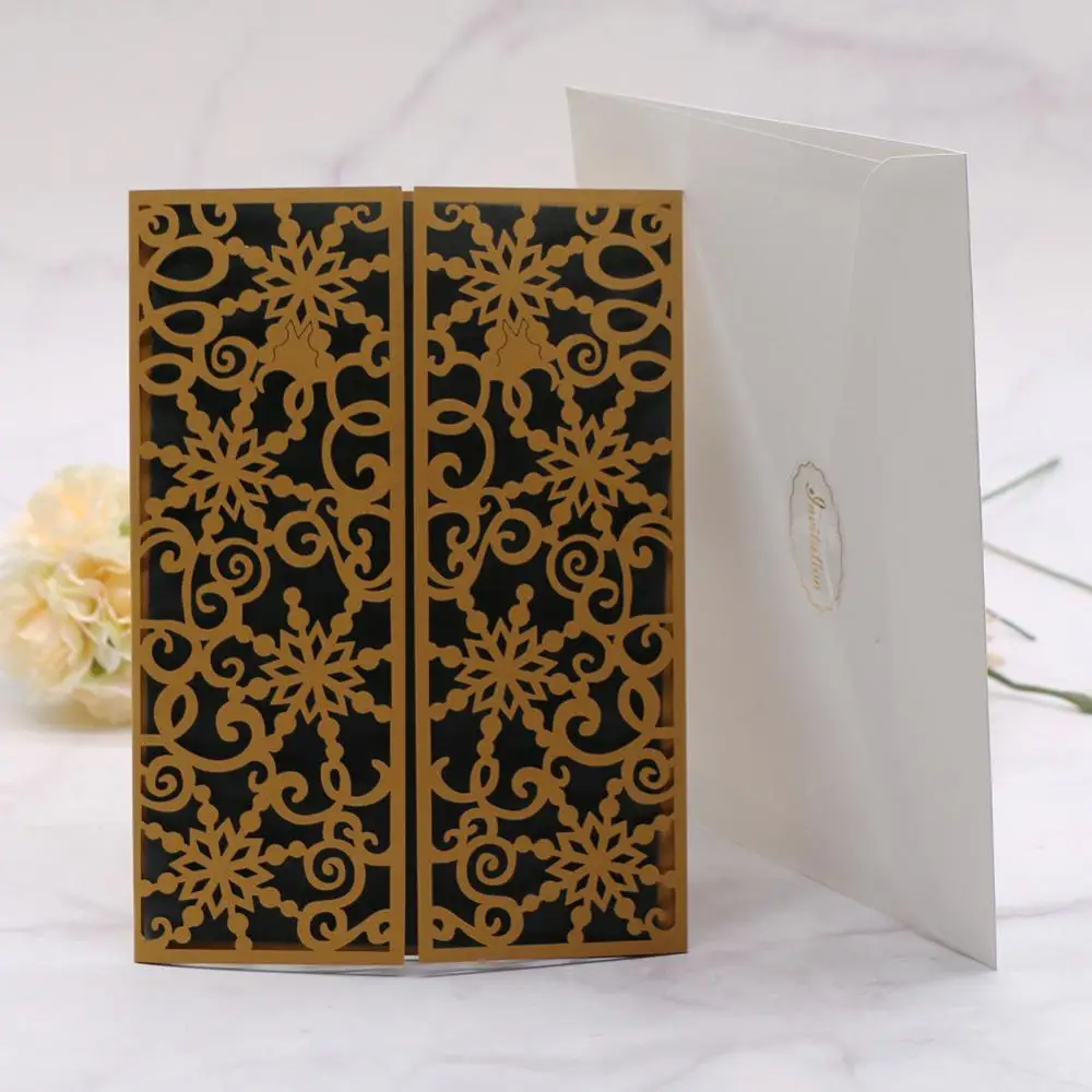 30 шт. Радужная жемчужная бумага свадебная пригласительная открытка цветочный