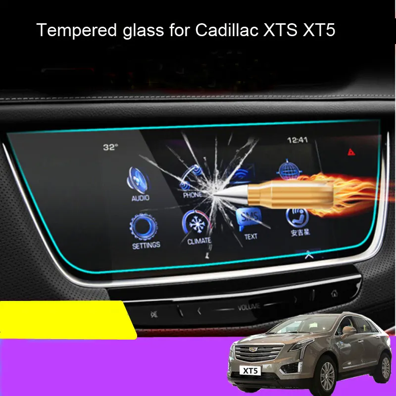 Для Cadillac XT5 автомобильная навигация с закаленным стеклом Защитная пленка для экрана 1 шт. автомобильные аксессуары