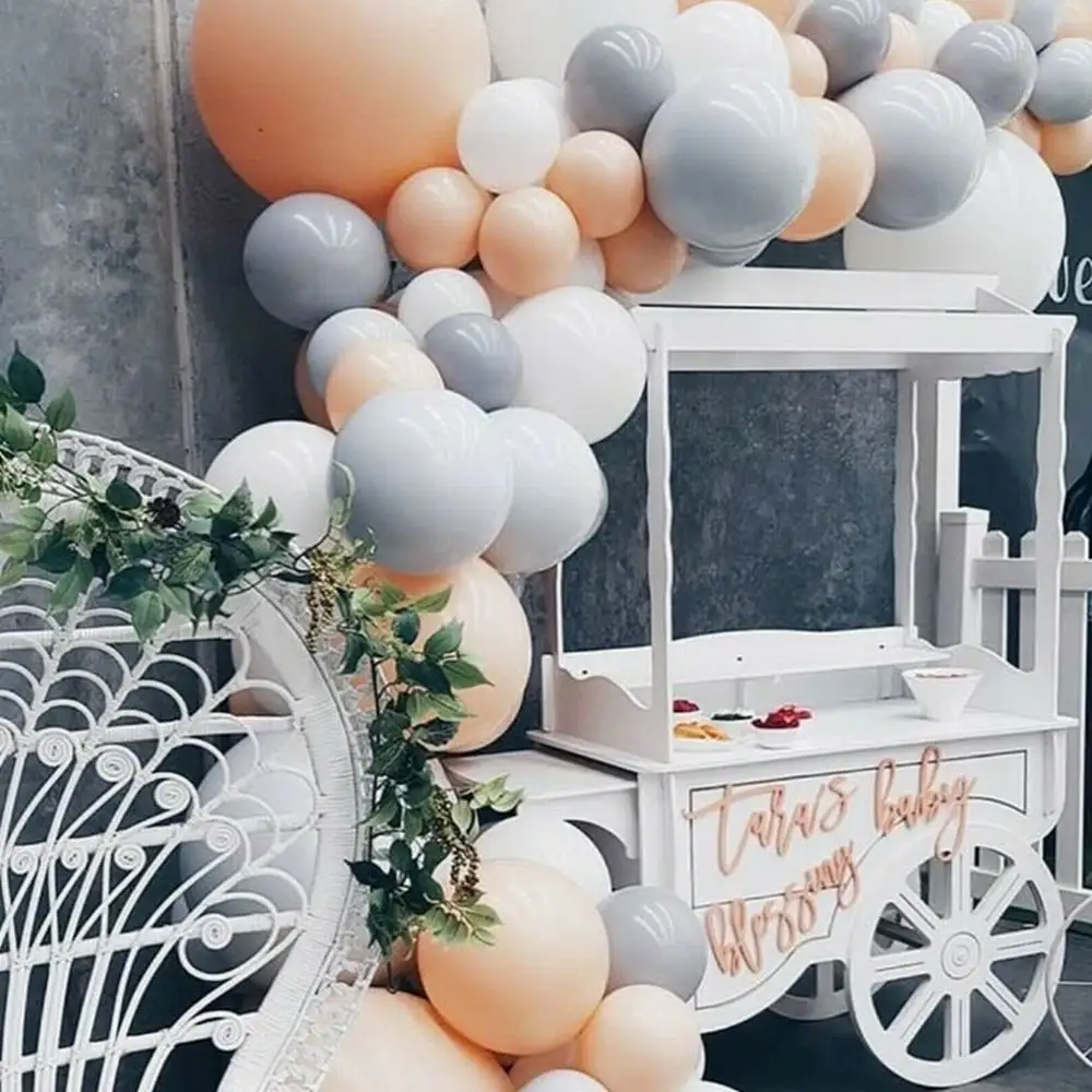 50 шт. Румяна Пастельная кожа цветные латексные воздушные шары комбинированная