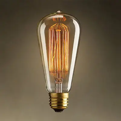 H-light bulb Винтажный Настольный светильник, деревянная настольная лампа, романтическая современная настольная лампа с регулируемой яркостью, домашняя романтическая лампа для чтения, офисный светильник Эдисона для учебы - Цвет корпуса: H-light bulb
