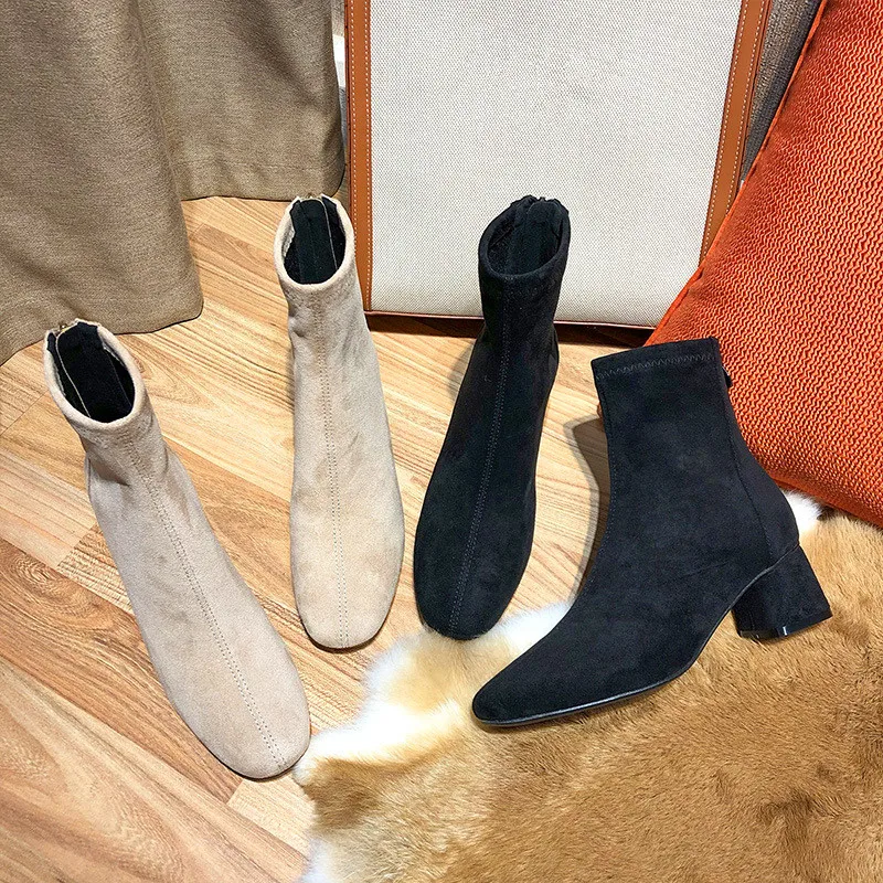 

Женские ботильоны на молнии, белые ботинки с круглым носком, роскошная дизайнерская зимняя обувь, низкие женские ботинки, Осень-зима 2021