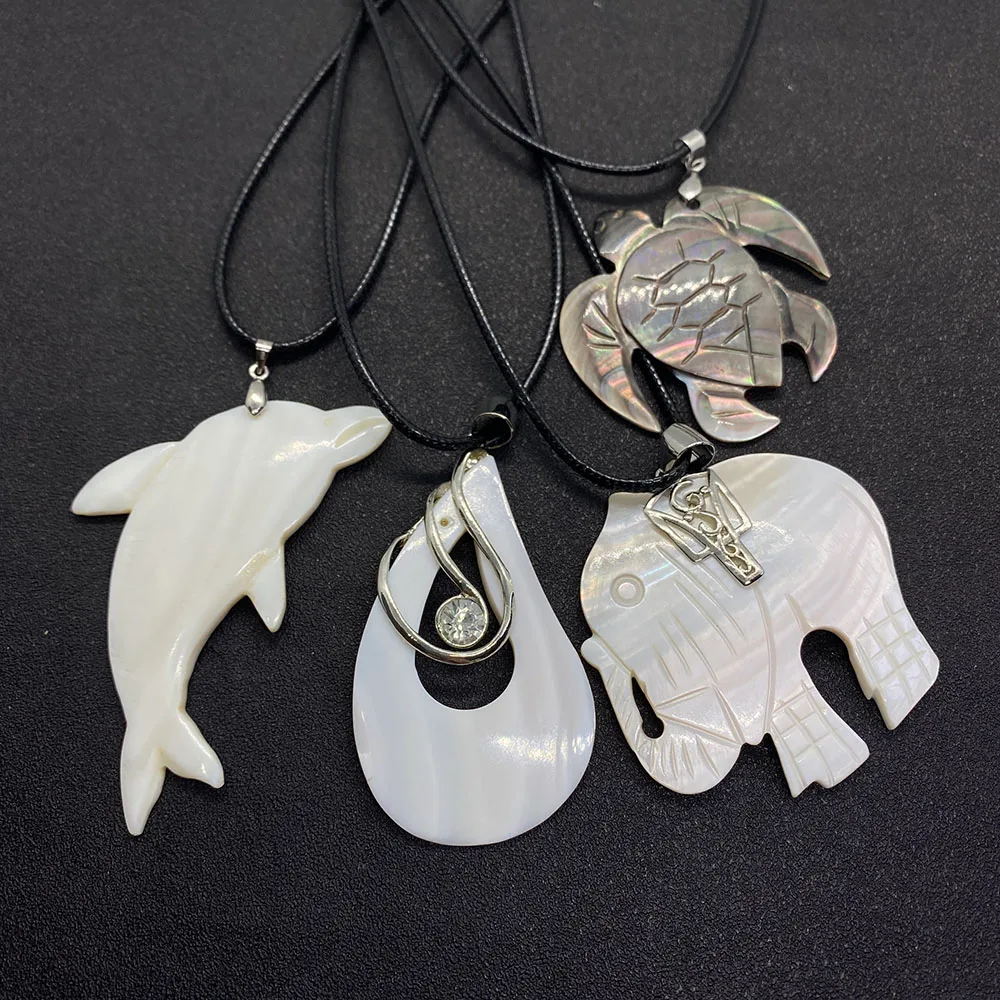 

Natural Shell Necklace Fashion Animal Shape Exquisite Pendant Can Be Used for Handmade DIY Jewelry Making Necklace Accessories