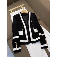 2021 european and american fashion high sense suit coat womens spring and autumn versatile latest short small suit