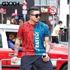 GXXH 2021 летняя хлопковая футболка, Мужская свободная стильная красная синяя футболка в стиле пэчворк, мужские футболки с коротким рукавом, футболка оверсайз, Мужская футболка