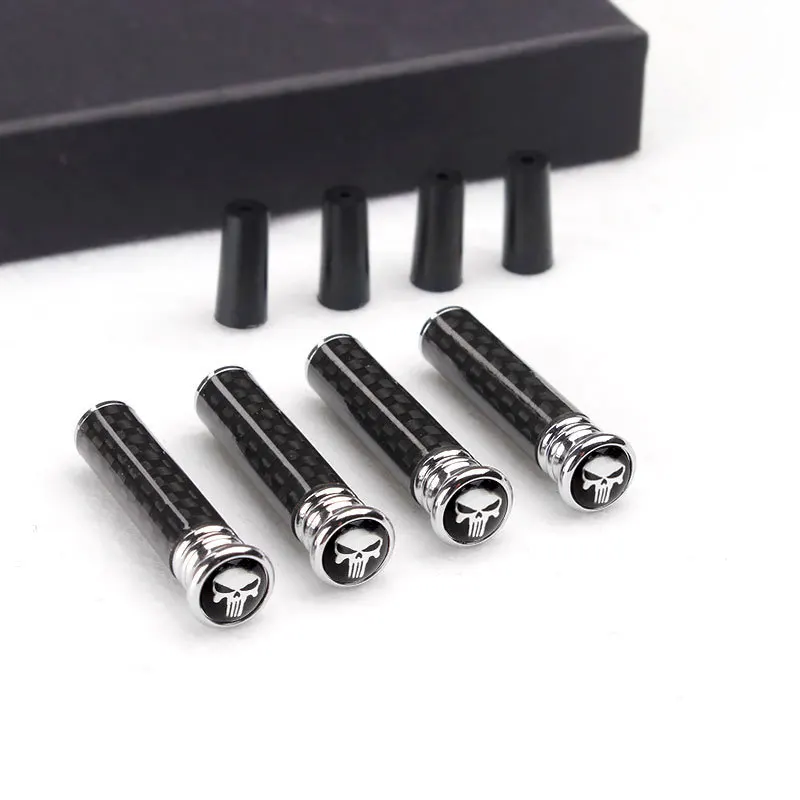 

4X Car Universal Carbon Fiber Bolt Door Lock Cap Case Car Interior Modification Inner Lock Bolt Accessories