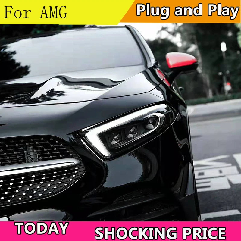 Автомобильные стисветодиодный ные фары для Benz A180 A200 W177 2019 светодиодный няя фара
