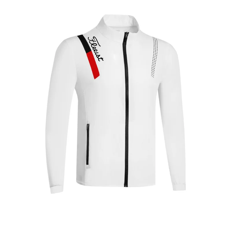 

2021 Men's Golf Jacket Summer Sports Coat Thin Breathable Windbreaker for Men