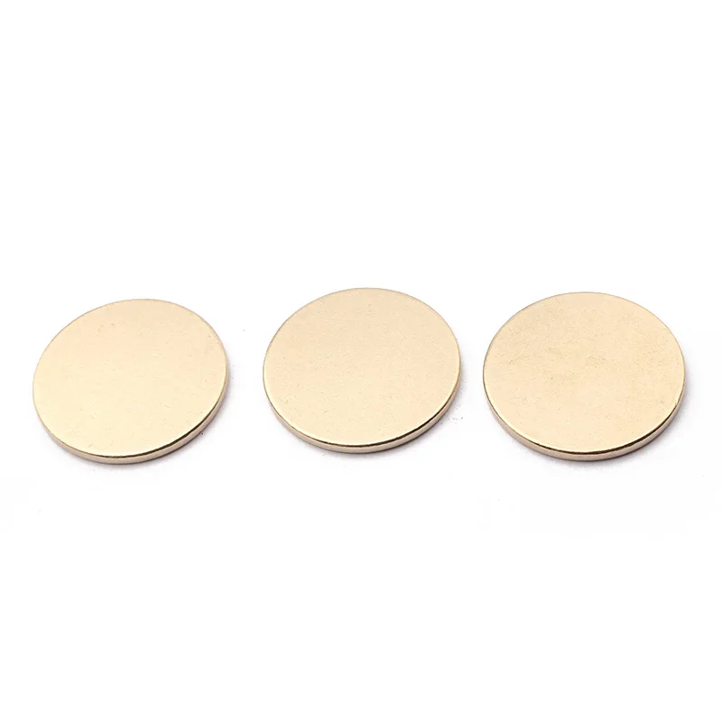 

10pcs Raw Brass Stamping Blank 25mm Round Charms Spacer For Handmade Crafts Jewelry Making Supplies