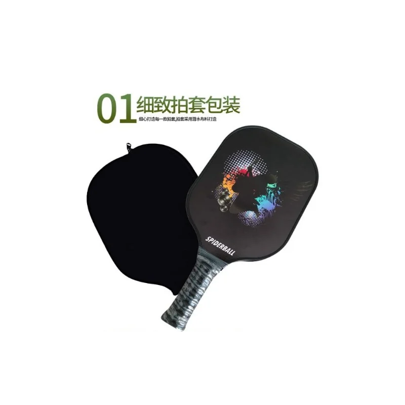 

Pickleball Racket Set Carbon Fiber Composition PE Honeycomb Core (2 Pickleball Paddles 4 Balls 1 Cover Bag -40