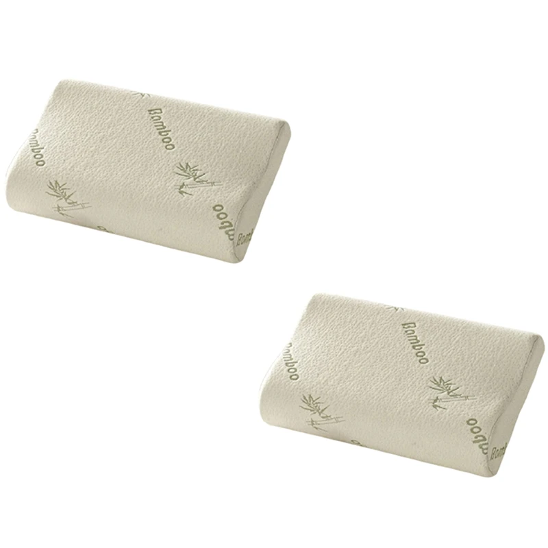 2 шт. ортопедические подушки из бамбукового волокна с эффектом памяти | Дом и сад