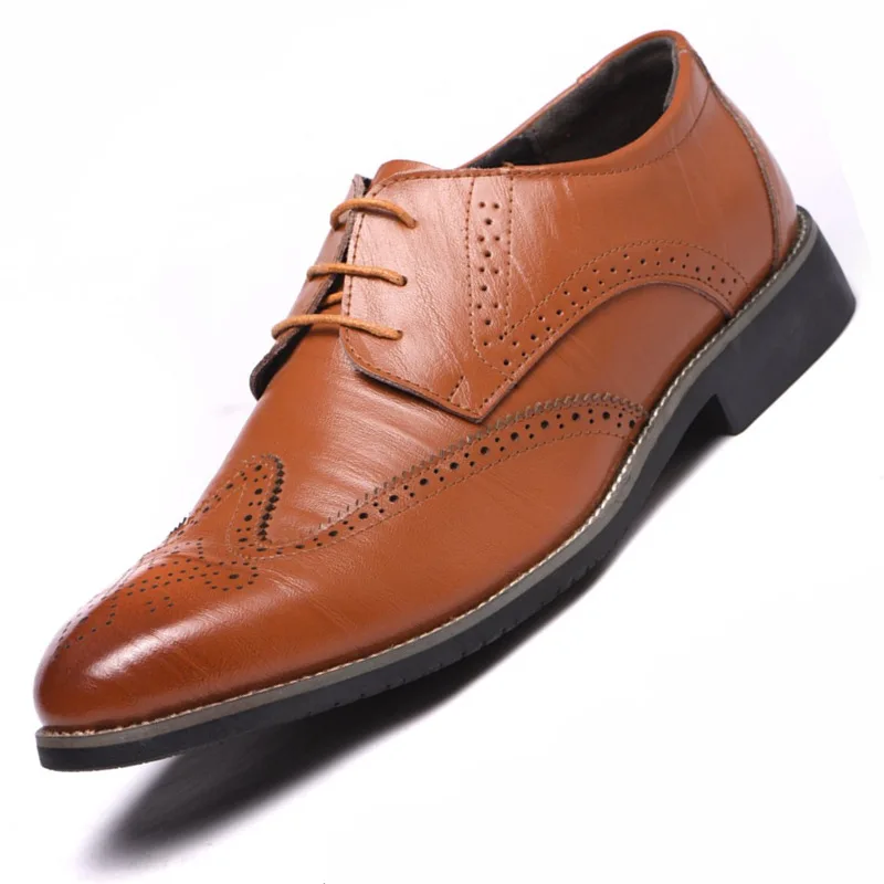 Роскошные Брендовые мужские классические туфли-оксфорды, свадебные туфли, официальная модная мужская обувь 2021, классические мужские туфли от AliExpress WW