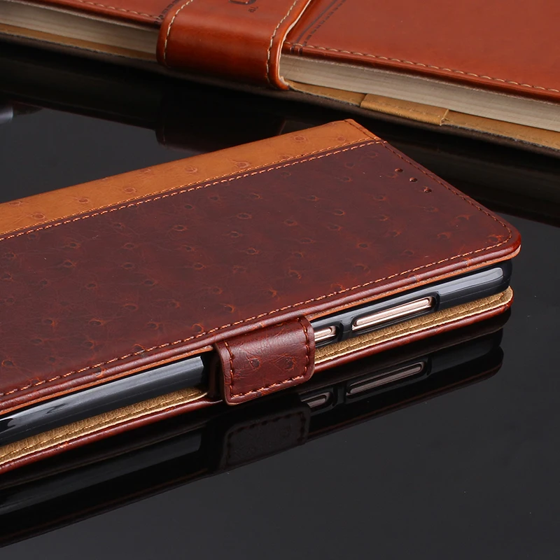 Flip Case For Redmi Note 9 9T Magnetic On 9A 9C Cover retro Coque Stand Holder Animal texture Ostrich PU Leather | Мобильные