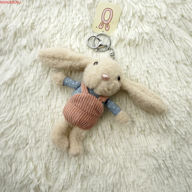 

New Creative Cartoon Plush Rabbit Doll Cute Pendant Keychain Accessories Car Bag Men Women Kawaii Fashion Key Chain Pendant Gift