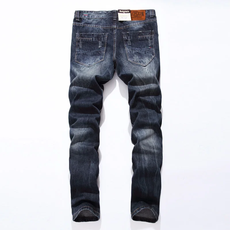 

2019 New Dsel Brand Fashion Designer Jeans Men Straight Blue Color Printed Men Jeans A41